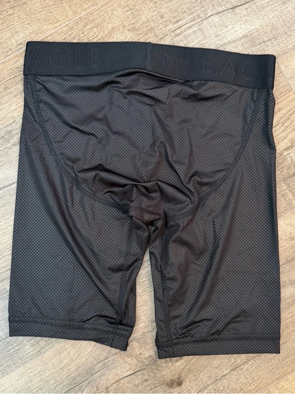 American Eagle Black Flex‎ Boxer Brief Mens XS 9” Inseam Longer Length Wicking